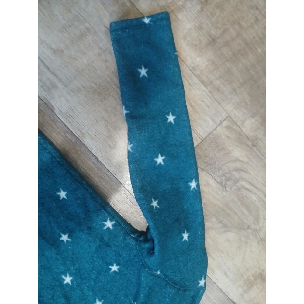 Girl’s Jumping Beans  Fleece Jacket Teal White Stars 1/4 Zip - Size 12